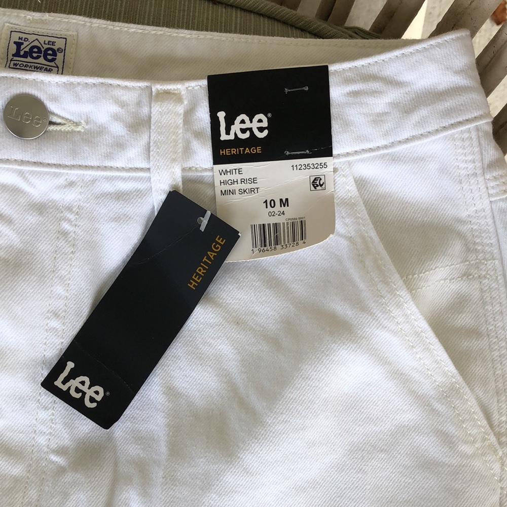 NWT! - LEE Heritage High-Rise Denim Mini Skirt w/Stretch
